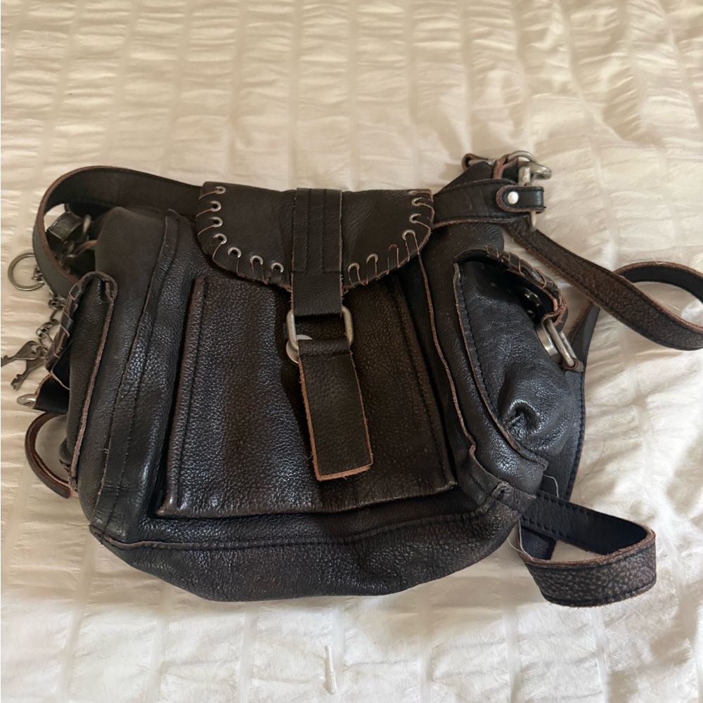 Free People We The Free Baby Leigh Distressed Handbag - Picture 4 of 5